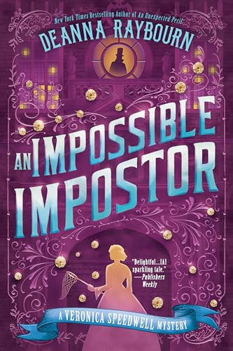 Book cover for “An Impossible Impostor” featuring a woman in a pink gown.