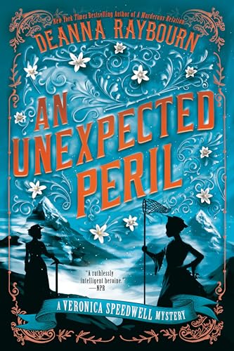 Book cover: two women in Victorian dress with mountains and flowers.