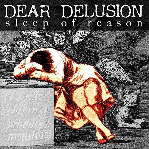 CD cover: slumped figure with owls, bats, and a cat, dark aesthetic.
