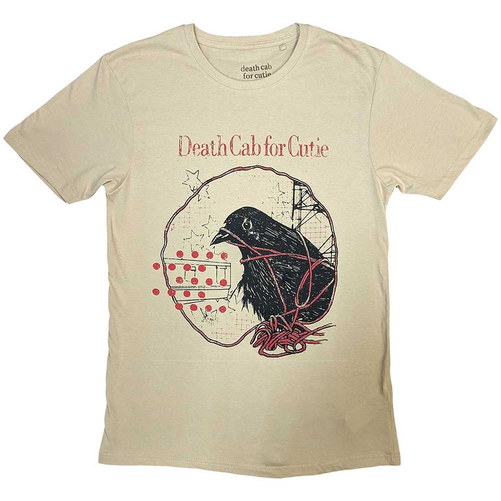 Dark t-shirt with Death Cab for Cutie’s “String Theory” album artwork.