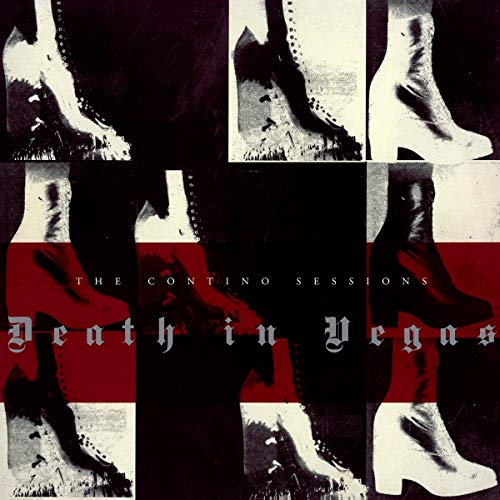 Album cover for Death In Vegas’ “Contino Sessions” featuring patterned boots.