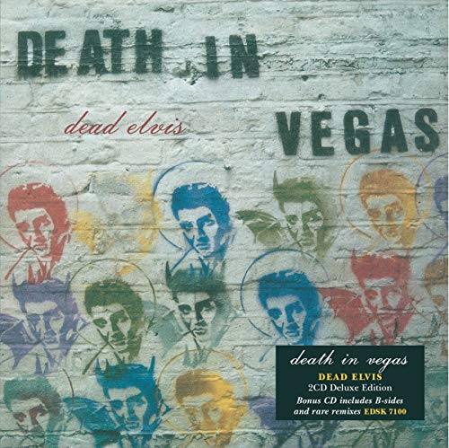 CD cover for Death In Vegas’ “Dead Elvis” with Elvis imagery.