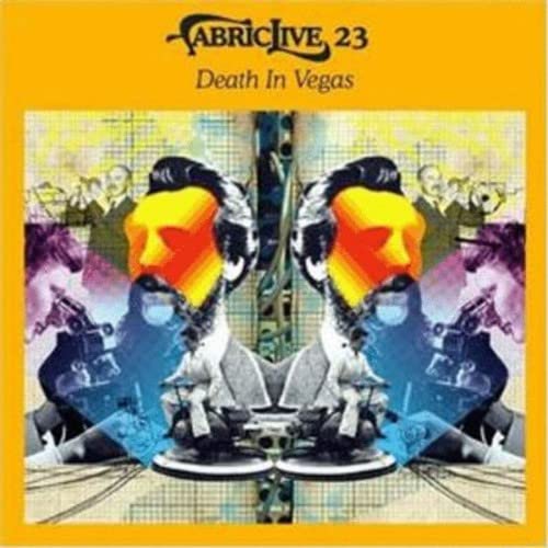 CD cover for Death In Vegas’ FABRICLIVE23, featuring abstract figures.