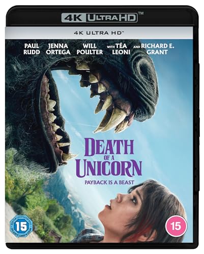 4K Ultra HD Blu-ray cover showing a large creature looming over a young woman.