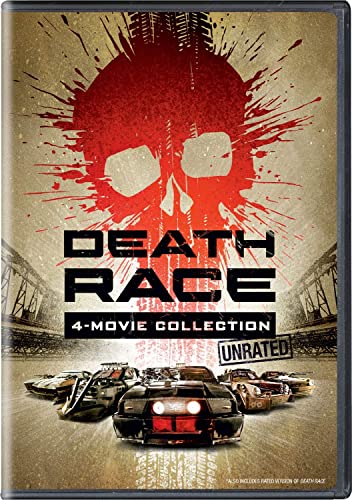 DVD cover for "Death Race" collection featuring a skull and racing cars.
