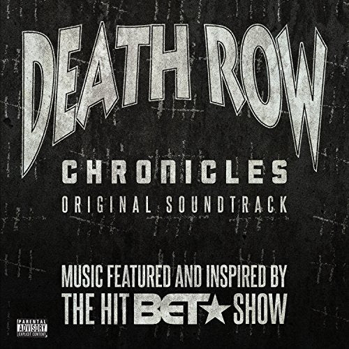 CD cover for “Death Row Chronicles” soundtrack, black and white distressed design.