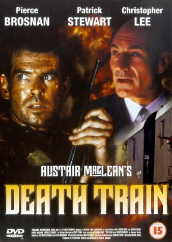 DVD cover featuring Pierce Brosnan and Patrick Stewart, action thriller.