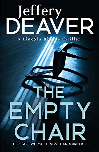 Book cover: "The Empty Chair" with an isolated chair in shadow.