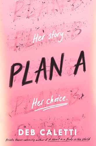 Book cover for "Plan A" with bold black lettering on a pink background.