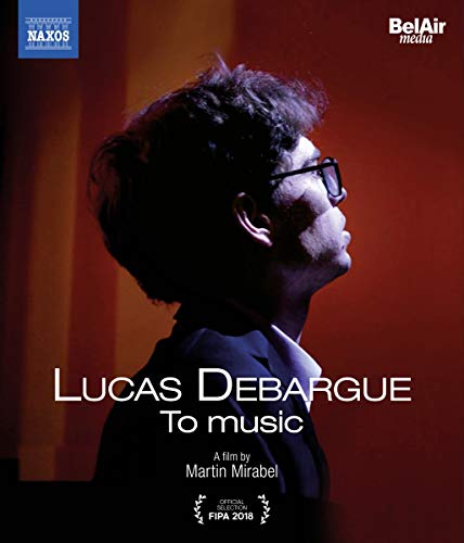 Blu-ray cover featuring Lucas Debargue in profile, looking upwards.