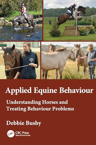 Book cover featuring horses, riders, and text: "Applied Equine Behaviour.