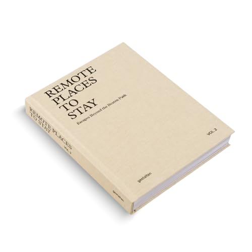 Beige book titled "Remote Places to Stay Vol. 2" shown at an angle.