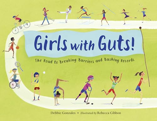 Book cover depicting diverse girls participating in various sports.