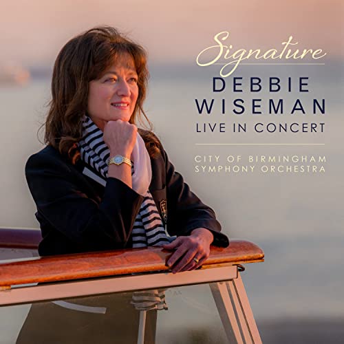CD cover featuring portrait of Debbie Wiseman with concert details.