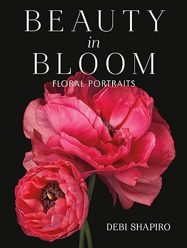 Book cover featuring close-up photographs of vibrant pink ranunculus flowers.