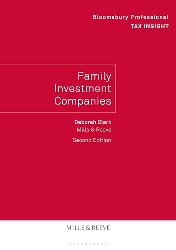 Red book cover titled Family Investment Companies, Second Edition, by Deborah Clark, Mills & Reeve.