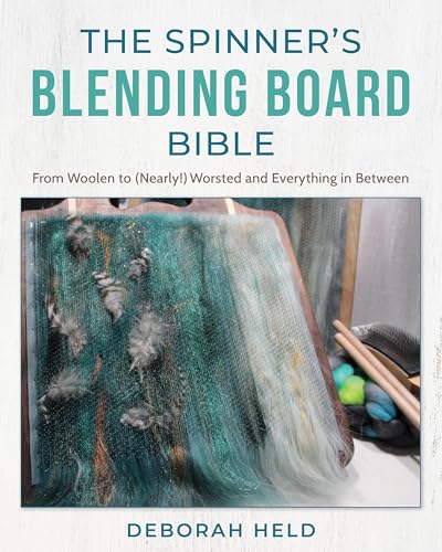 Book cover featuring a blending board with colorful wool fibers.