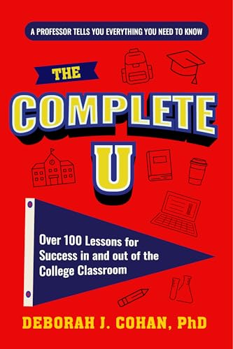 Book cover with colorful illustrations of college life and text.