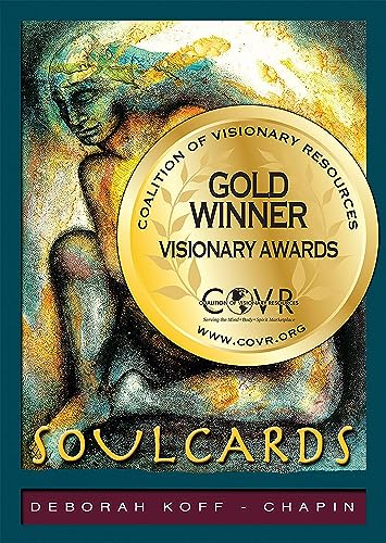 “Soul Cards” book cover with a golden award seal and painted figure.