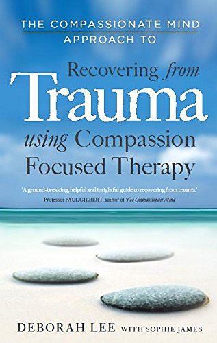 Book cover titled Recovering from Trauma featuring smooth stones on a beach.