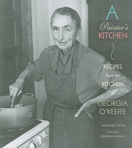 Book cover featuring Georgia O'Keeffe stirring a pot on a stove.
