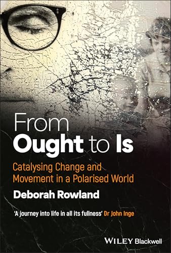 Book cover with a cracked texture, featuring glasses and a faded photograph of people.