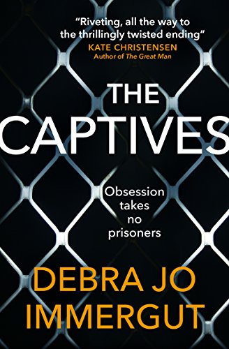 Book cover for "The Captives" with a chain-link fence background.