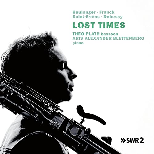CD cover: black and white portrait of a bassoonist, “Lost Times” title.