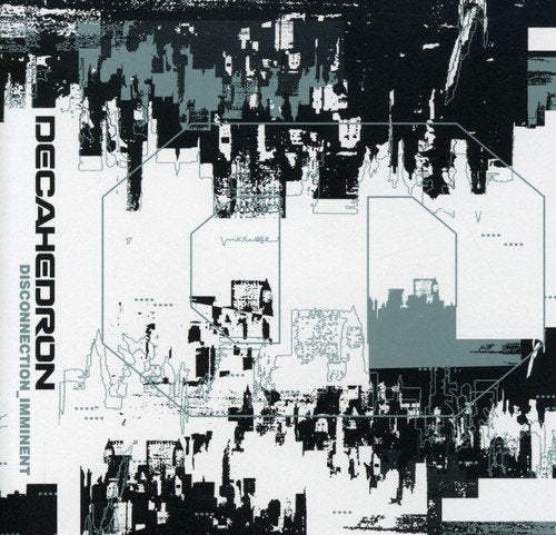 CD cover: abstract black and white glitch art with green accents.