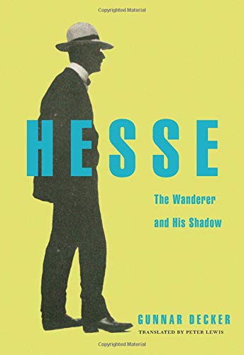 Book cover: Silhouette of a man in a suit, title "Hesse.