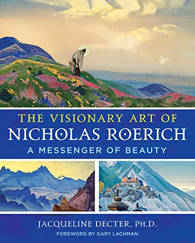 Book cover featuring a colorful mountain landscape painting by Nicholas Roerich.