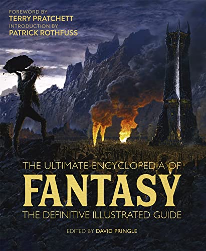 Book cover depicting a dark fantasy landscape with a towering structure.