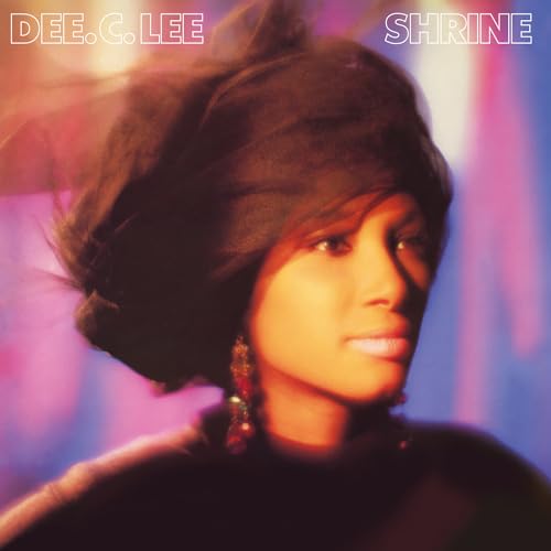 Dee C. Lee’s “Shrine” vinyl album cover featuring a portrait of the artist.