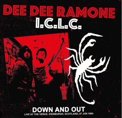 Dee Dee Ramone I.C.L.C. album cover with red, black, and a white spider.