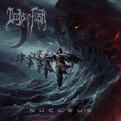 Dark fantasy album cover for Deeds of Flesh’s “Nucleus” CD.