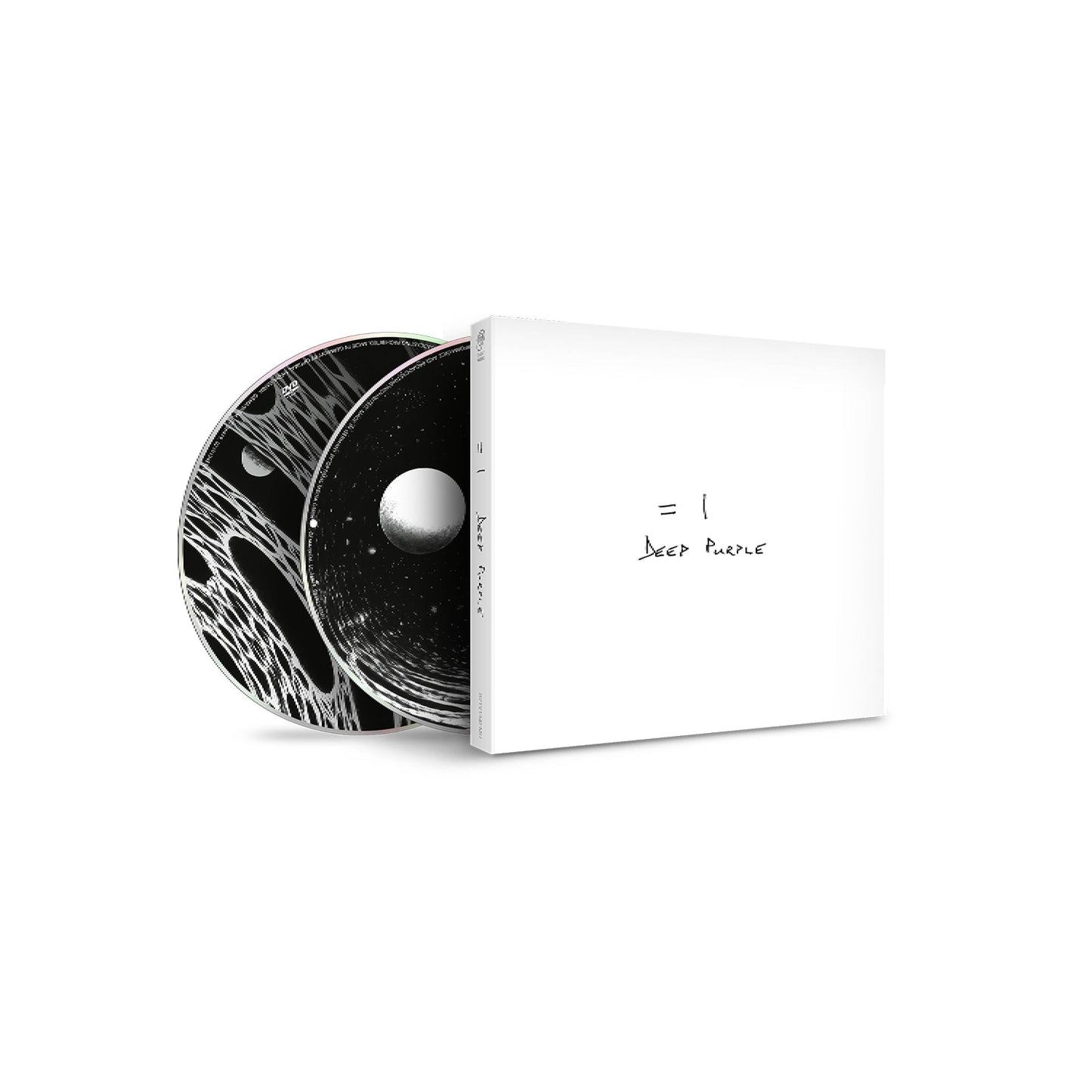 Deep Purple "=1" CD in white case, disc partially visible.
