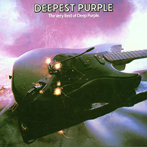 Album cover for Deep Purple’s “Deepest Purple” featuring a guitar.