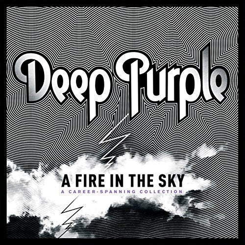 Deep Purple album cover: purple, white clouds, lightning, and band name.