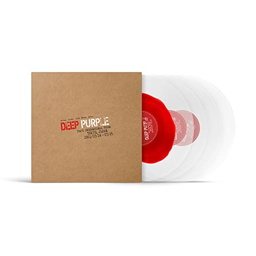 Deep Purple vinyl record set in cardboard sleeve, red and white discs.