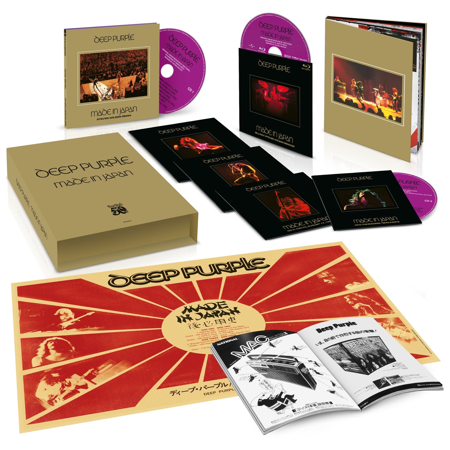 Deep Purple - Made in Japan 50 (DLX 2025 Mix 5CD+BD) [CD]
