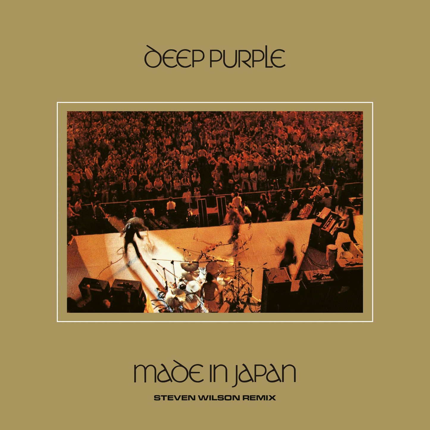 Deep Purple Made in Japan album cover featuring a concert stage and audience.