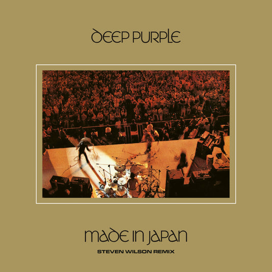 Deep Purple Made in Japan album cover featuring a concert stage and audience.