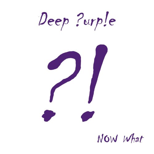 Deep Purple album cover: purple question mark on white background.