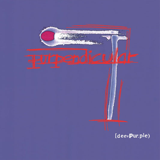 Album cover for Deep Purple’s “Purpendicular” with red text and bone imagery.