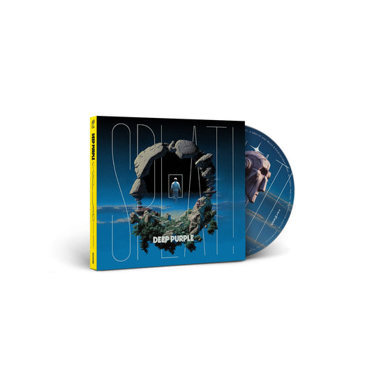 CD digipack for Deep Purple’s “SPLAT!” album, featuring a man in a cave.