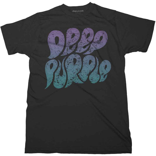 Medium unisex t-shirt featuring the Deep Purple bubble logo on the chest.
