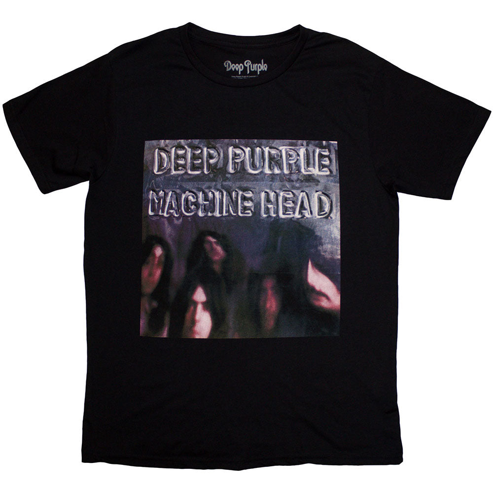 Deep purple t-shirt displaying Machine Head album cover artwork, size X-Large.