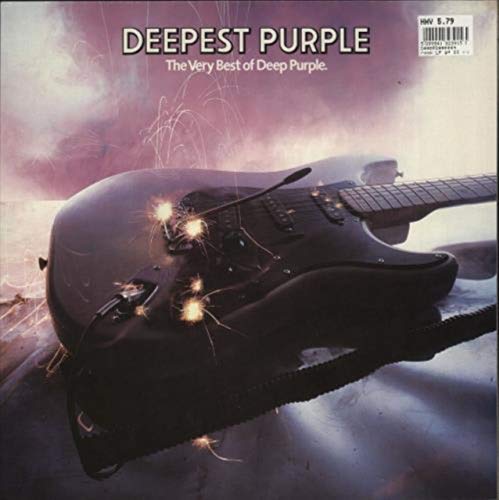 Deep Purple’s “Very Best Of” vinyl album cover featuring a black electric guitar.
