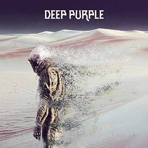 Deep Purple “Whoosh!” album cover: astronaut disintegrating in a desert landscape.