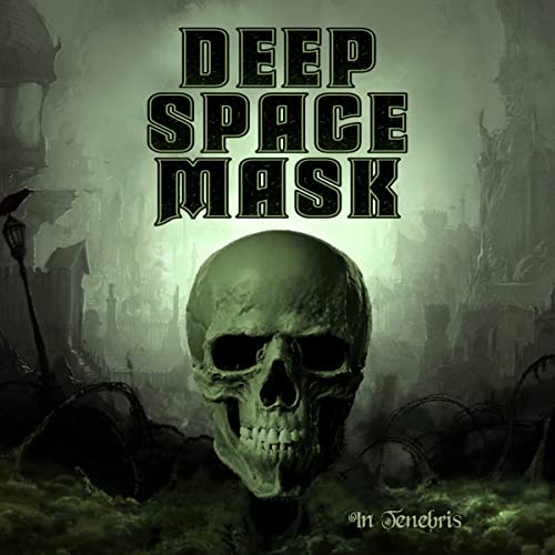 Green-tinted album cover featuring a human skull against a dark, gothic cityscape.